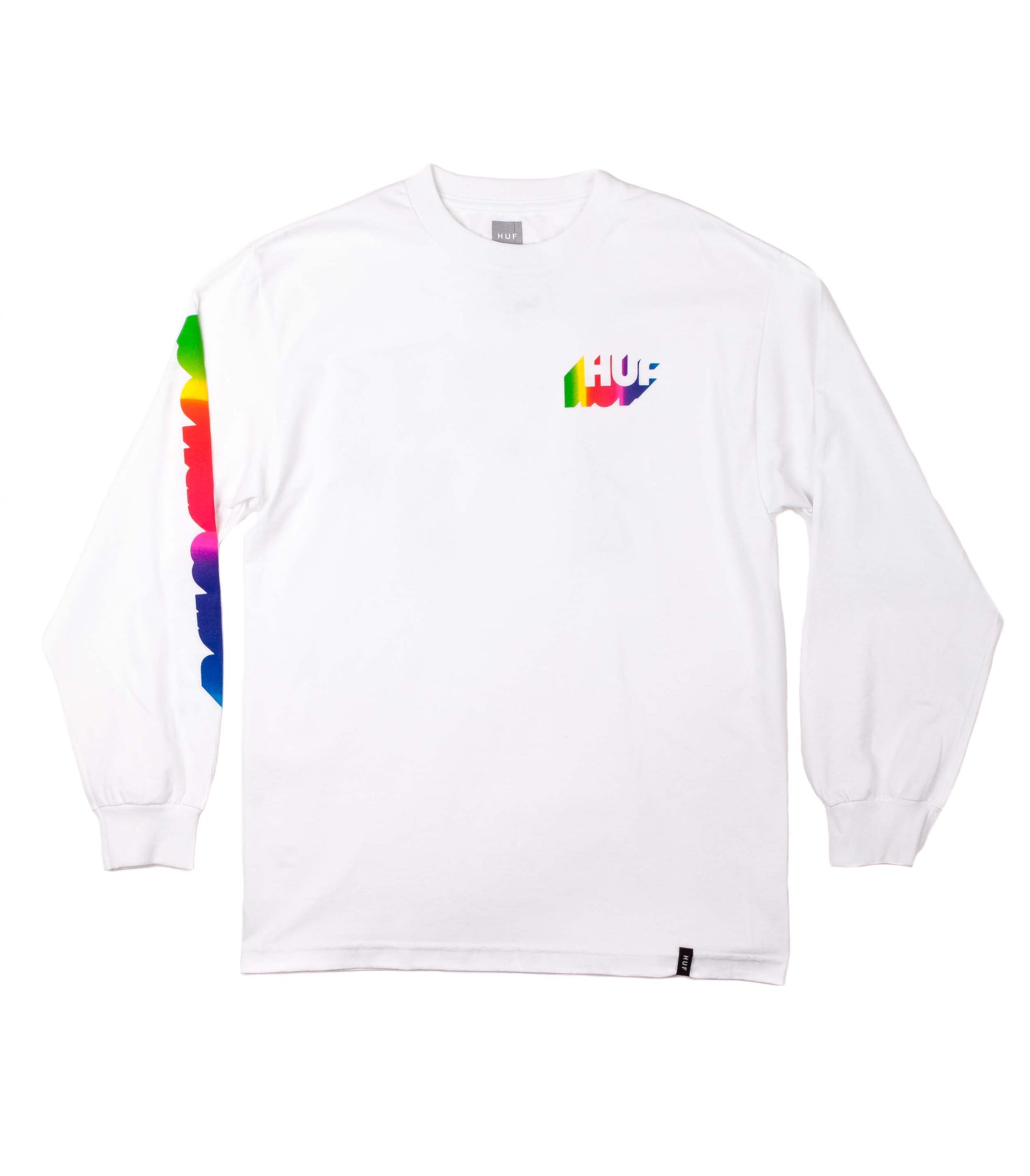 Huf Aura Ls Tee White