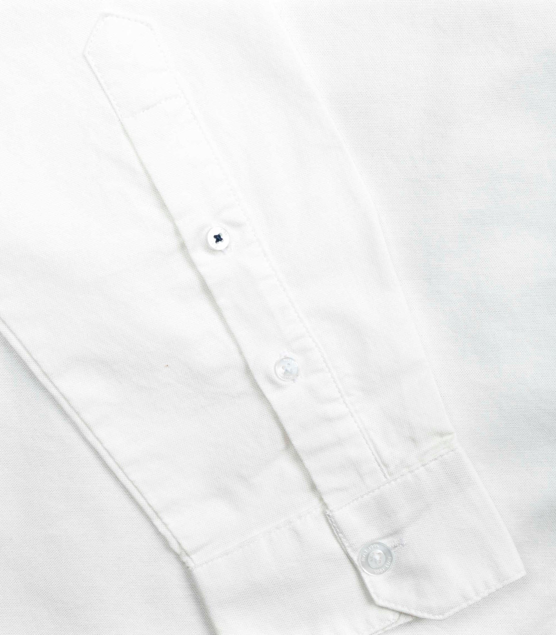 Revolution Oluf Button Down White Oxford Shirt