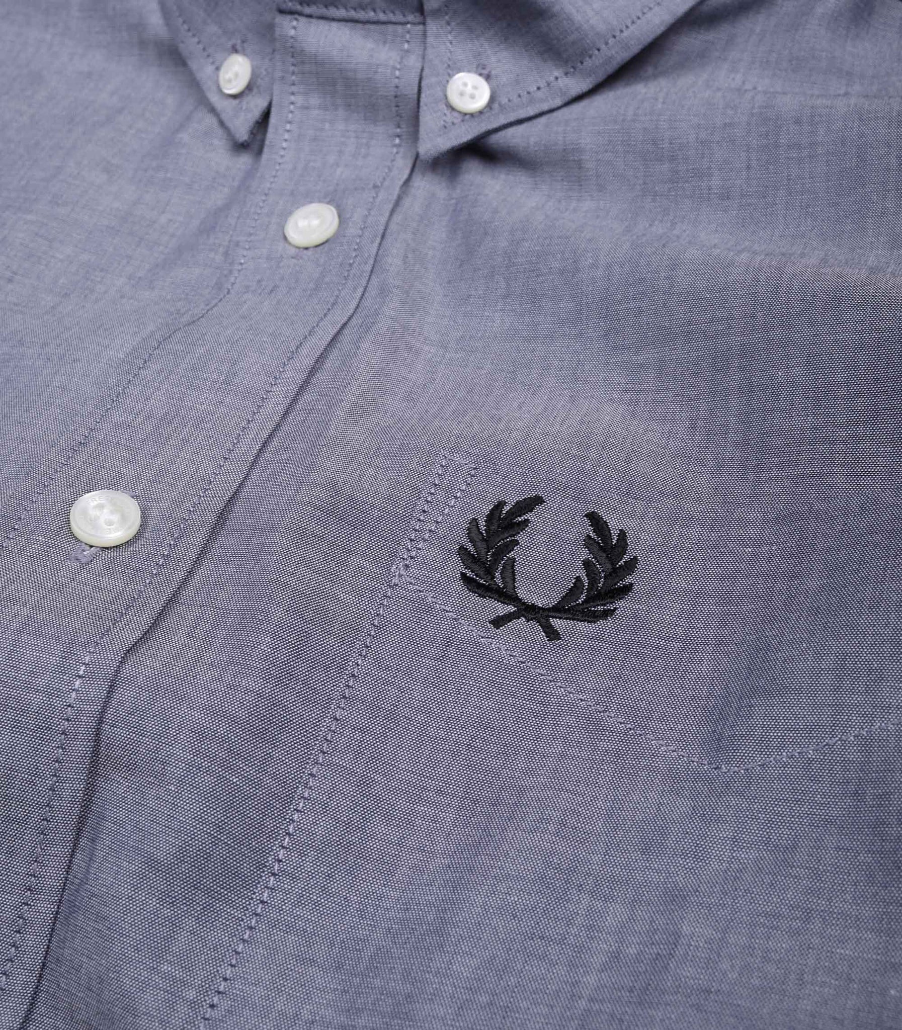 Fred Perry Blue Button Down Collar Shirt For Men