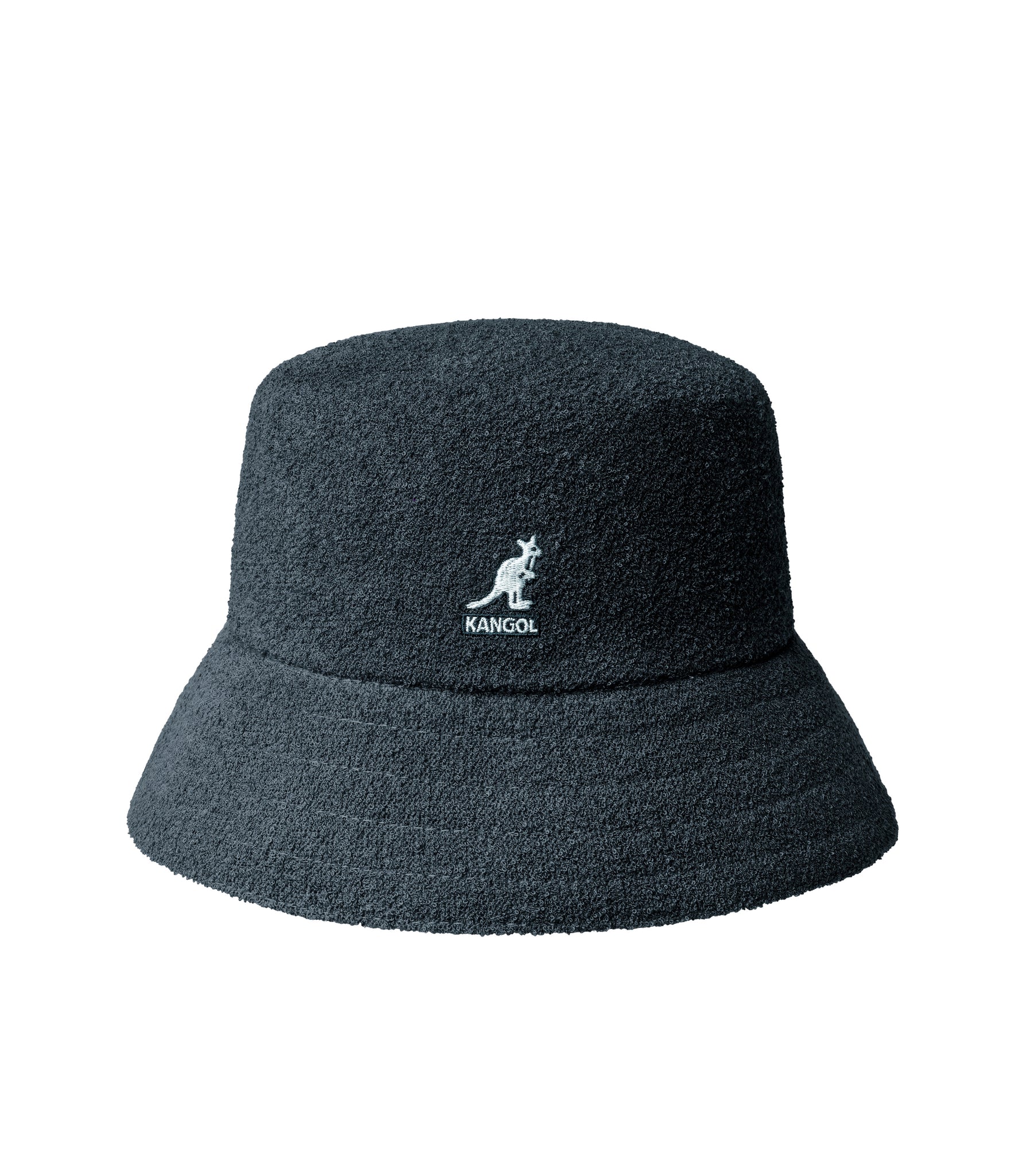 Kangol Bermuda Bucket Hat In Anthracite Sponge