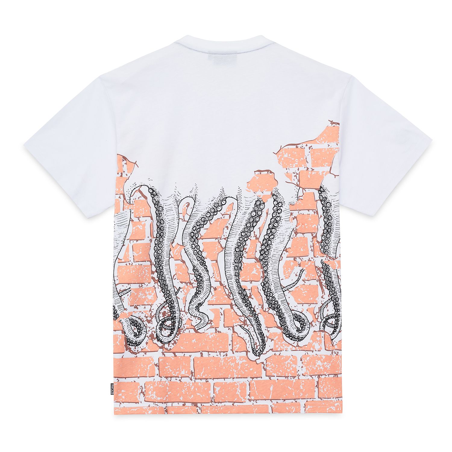 Octopus Bricks Tee Tentacles White Man T-Shirt