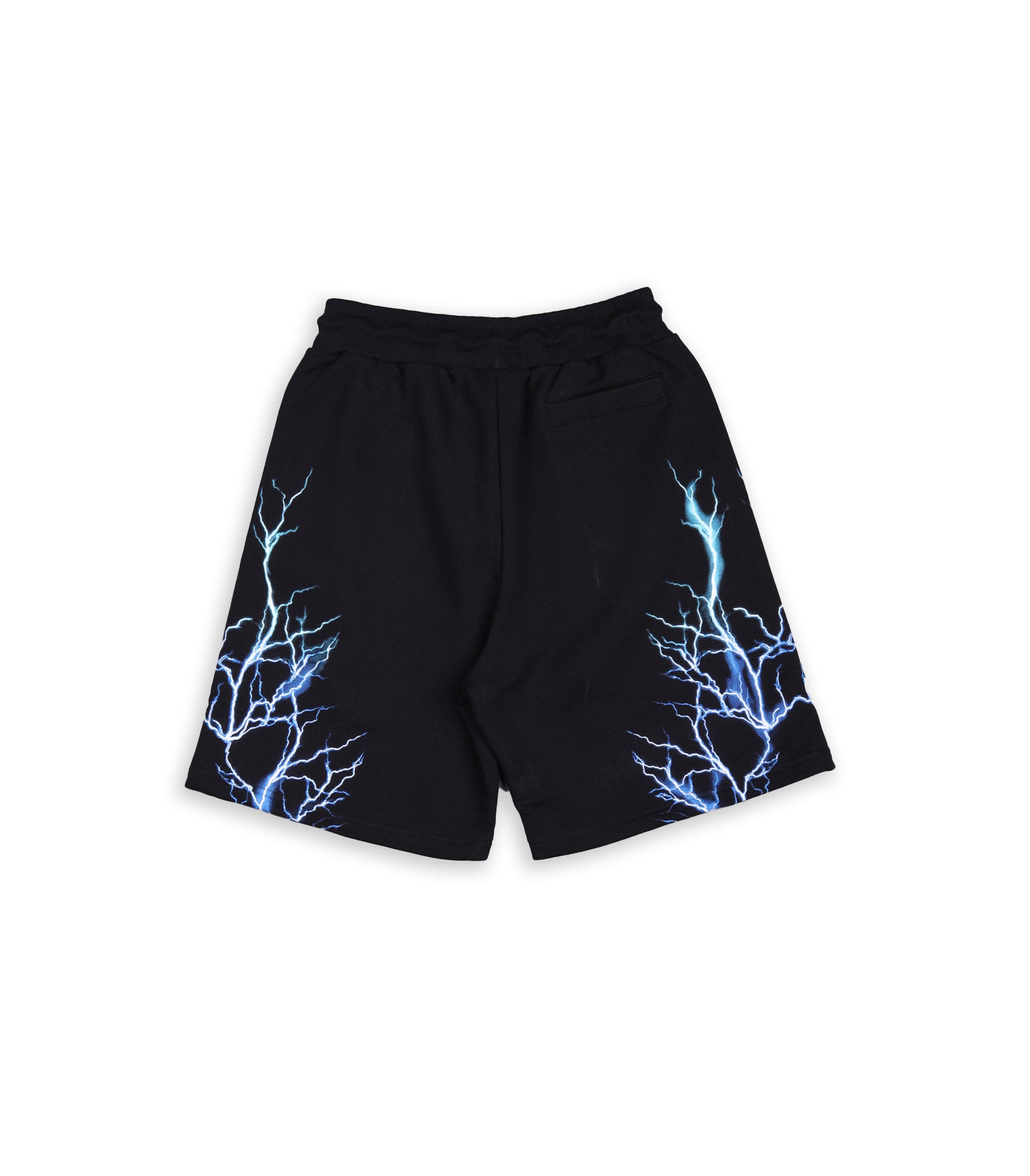 Phobia Black Shorts With Blue And Lightblue Lightning