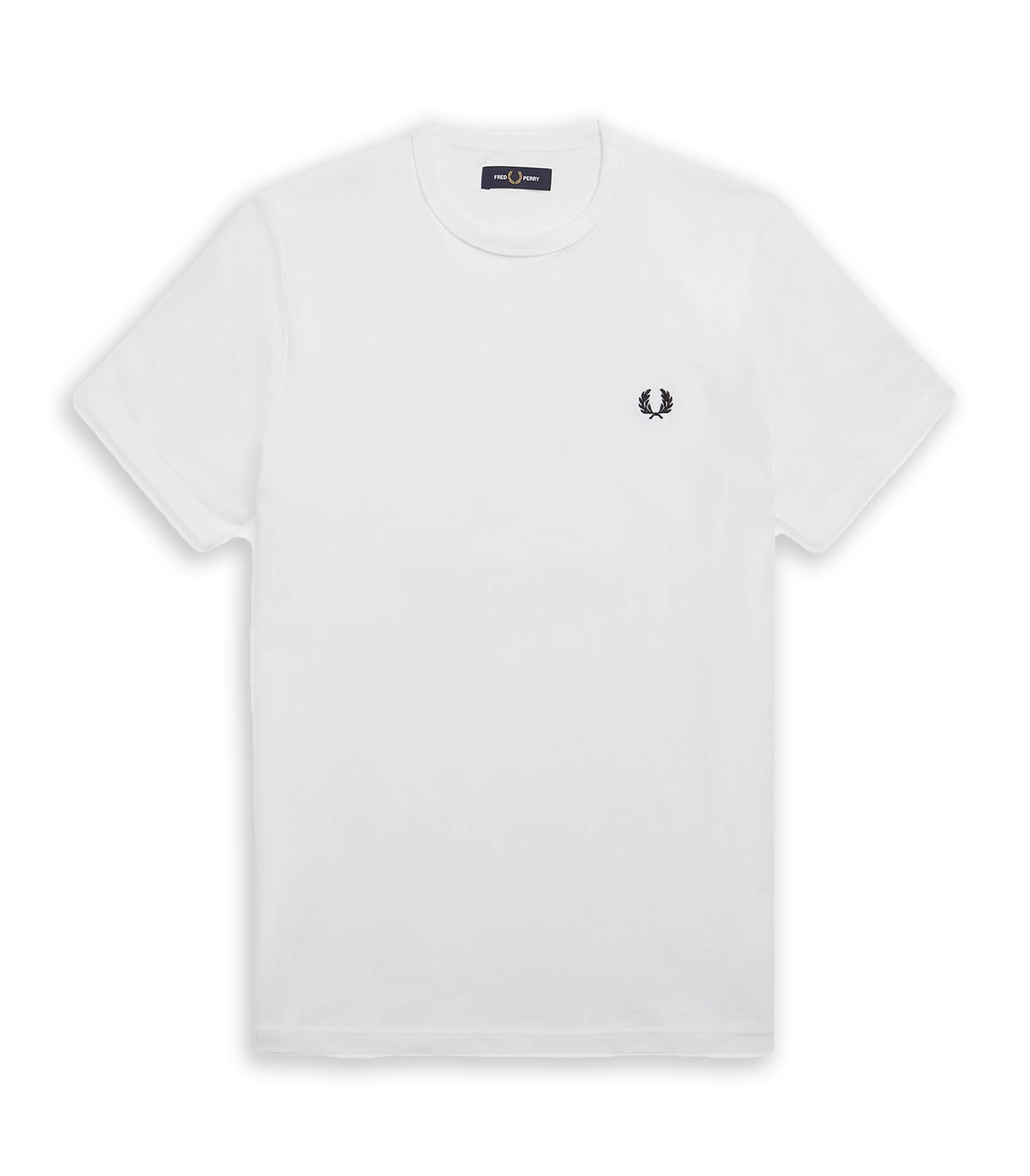 Fred Perry Ringer Logo White Men's T-Shirt
