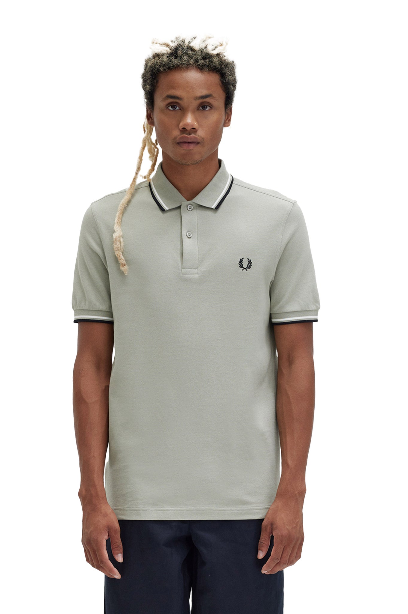 Fred Perry Twin Tipped Men's Sage Green Polo