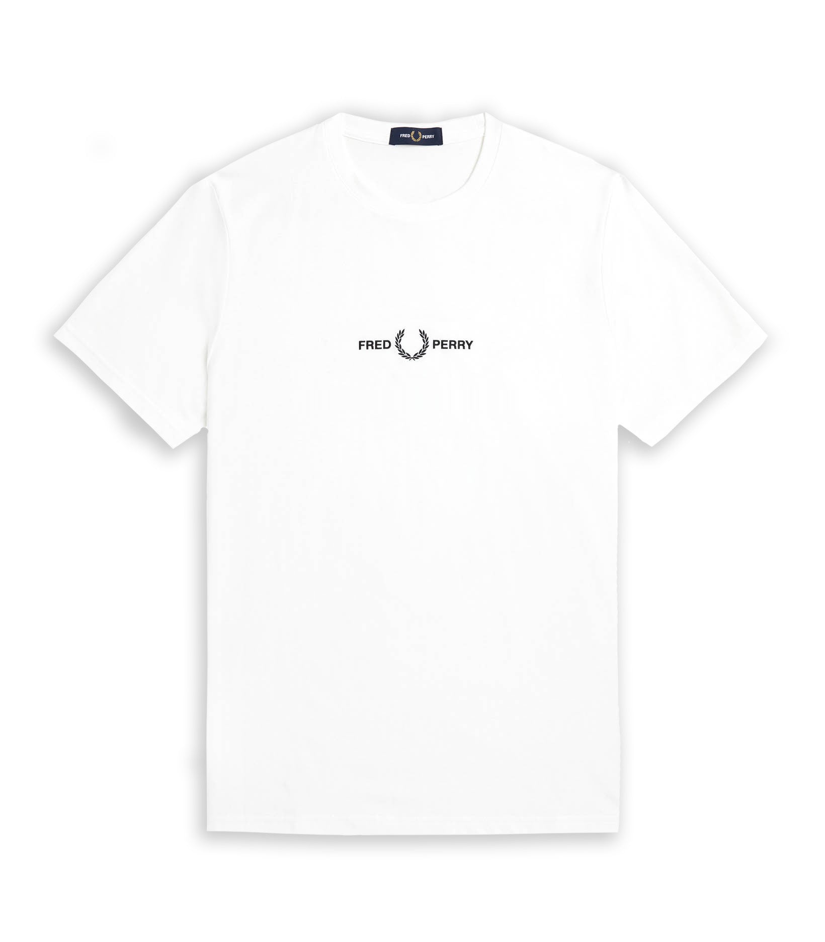 Fred Perry Embroidered Logo White Men's T-Shirt