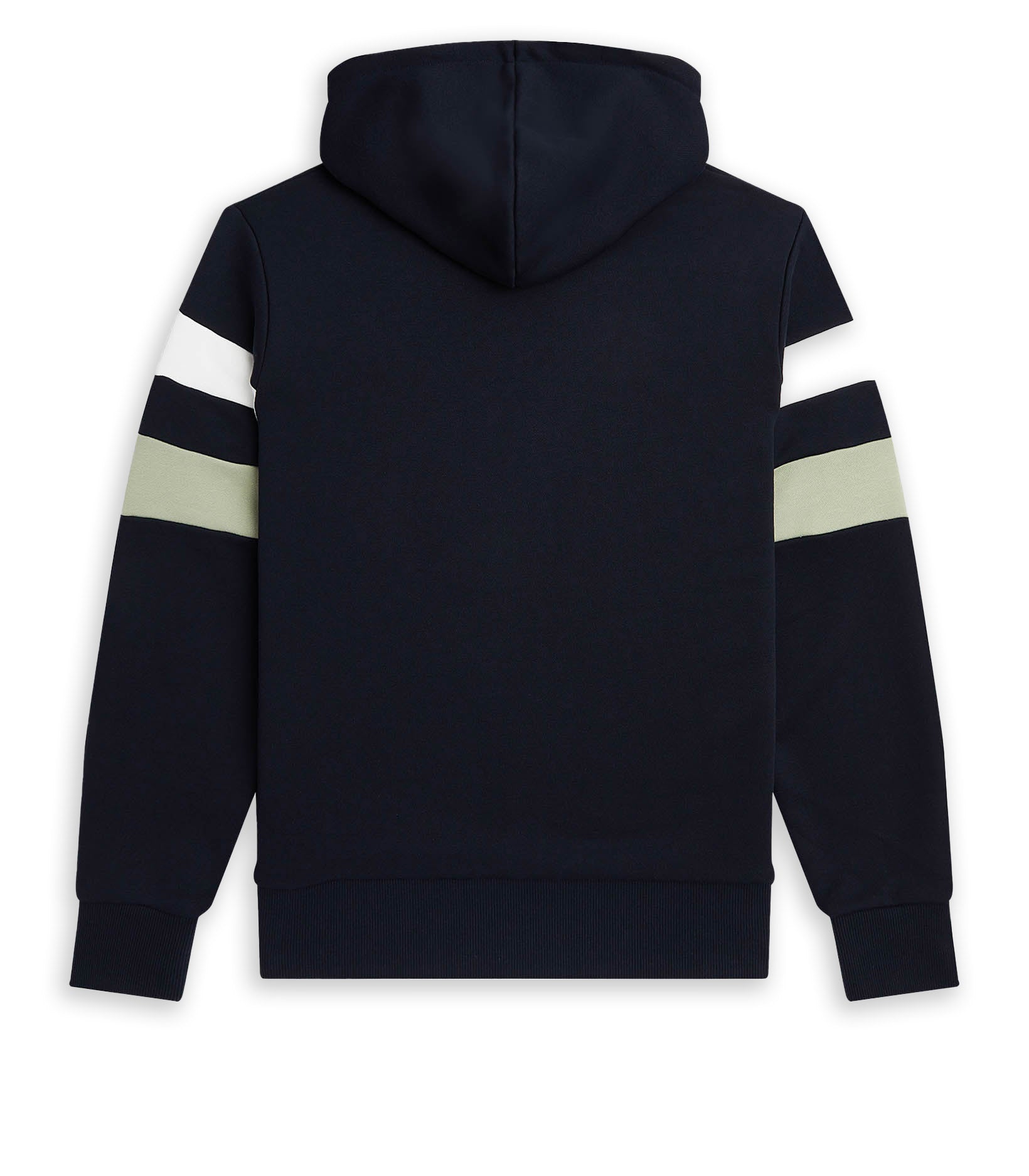 Fred Perry Blue Striped Hooded Sweatshirt Man
