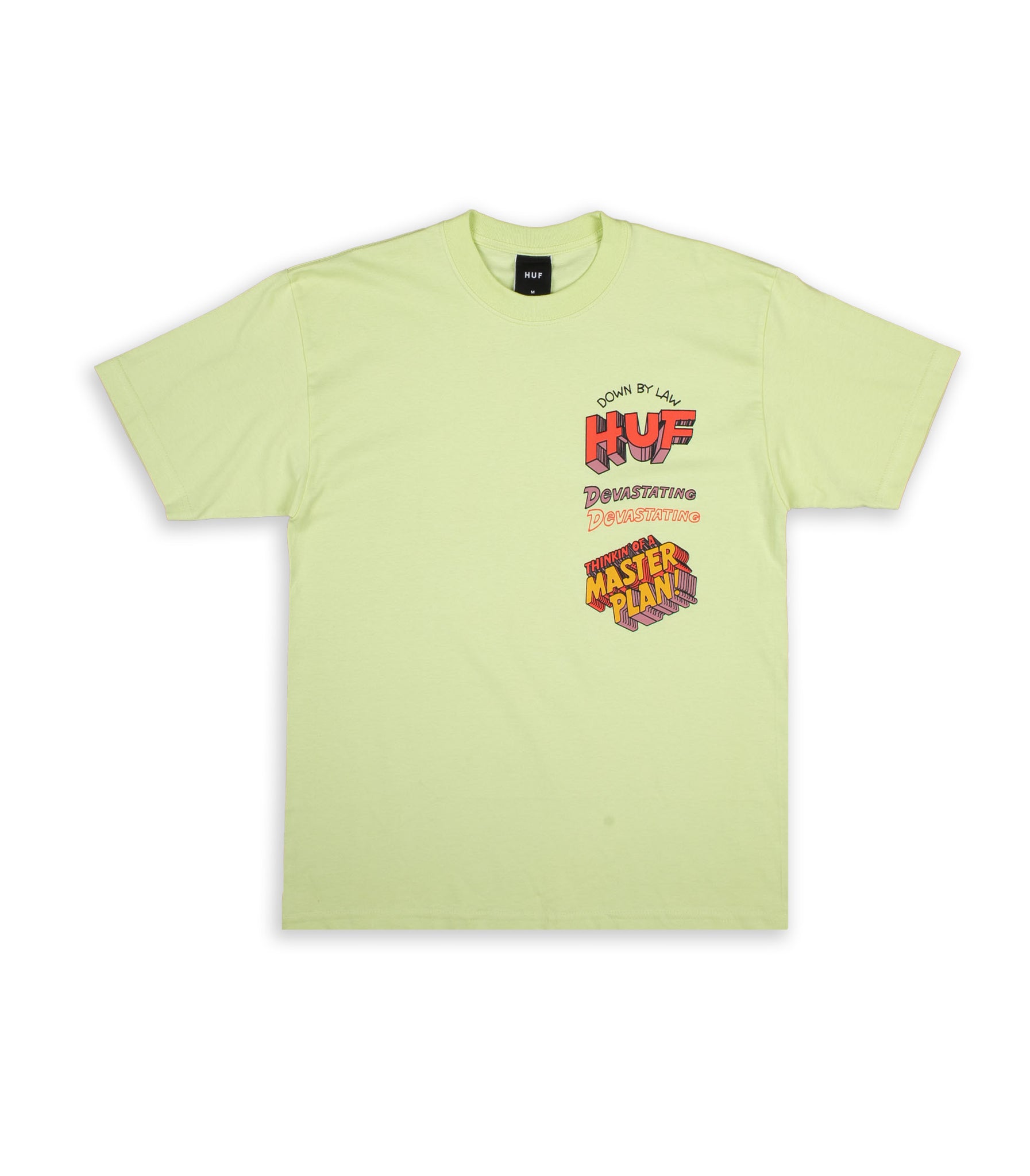 Huf Master Plan Acid Green Man T-Shirt
