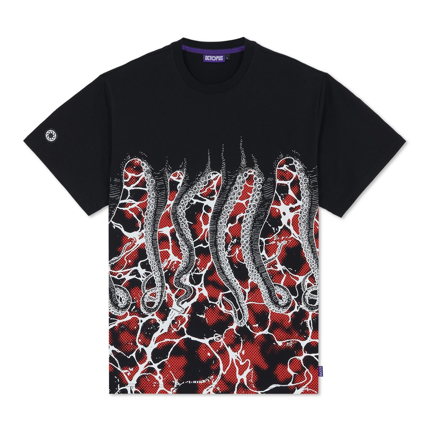 Octopus Marble Black Men's T-Shirt