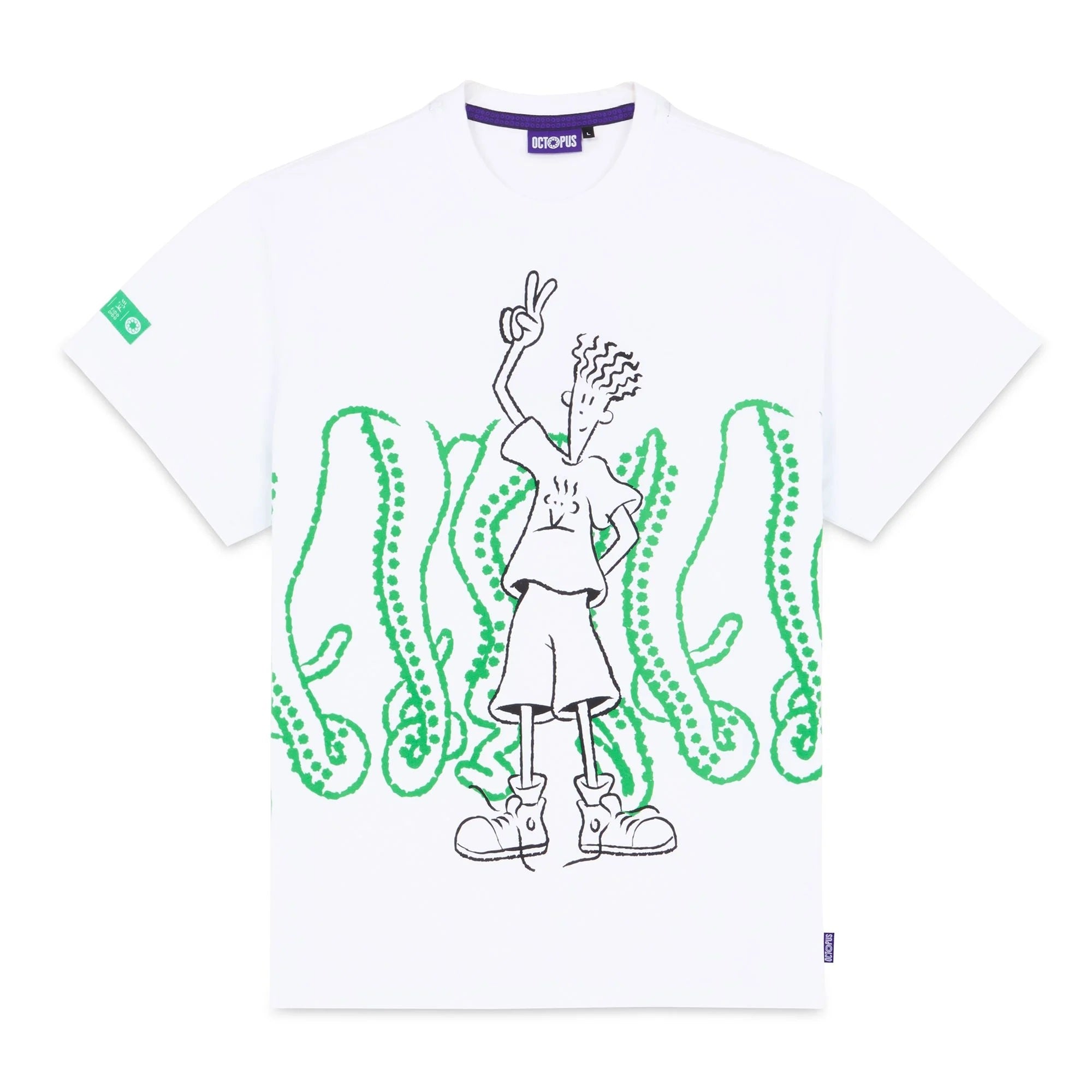 Octopus Tup Victory Fido Dido White Man T-Shirt
