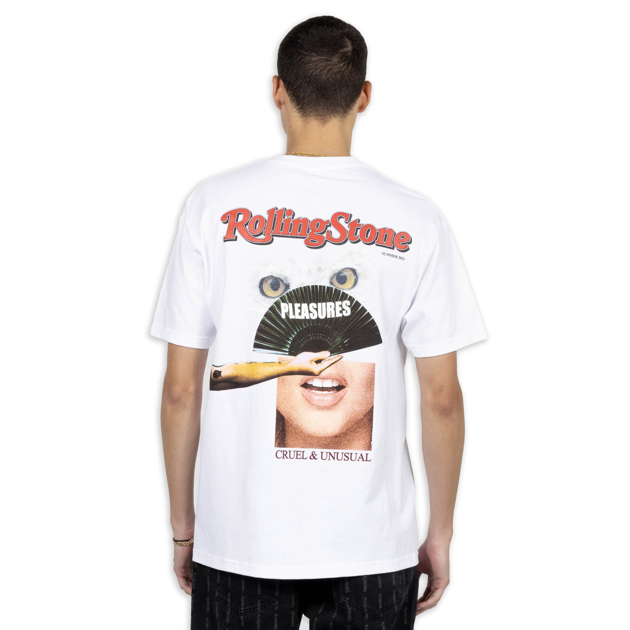 Pleasures Rolling Stone White Man T-Shirt