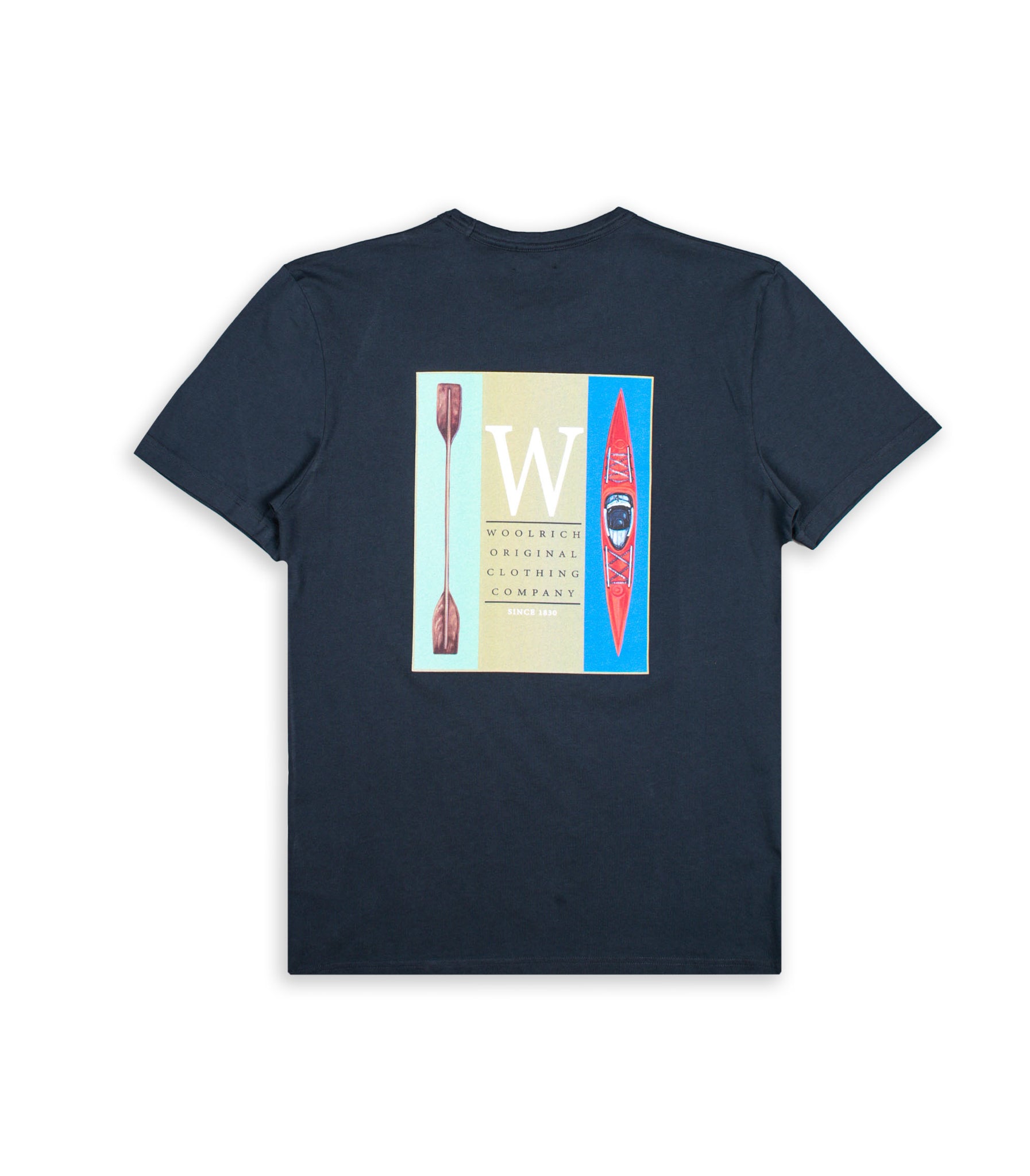 Woolrich Lakeside Tee Blue Men's T-Shirt