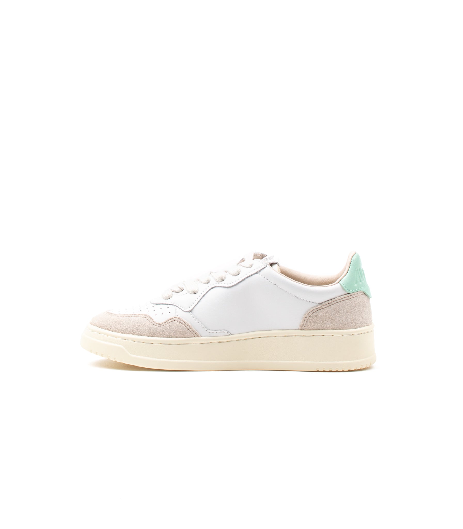 Autry Medalist Women's Leather And Suede White Green