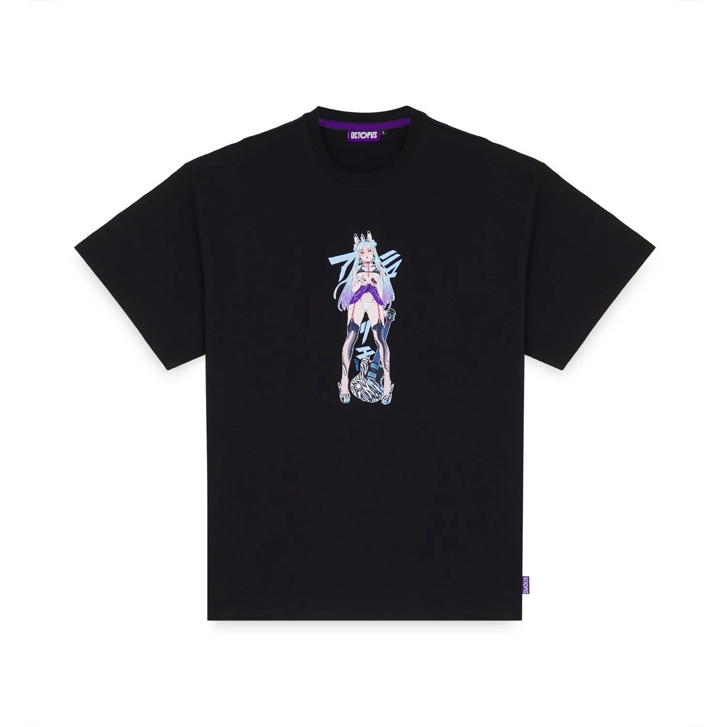 Octopus Zebra Idol Tee Black