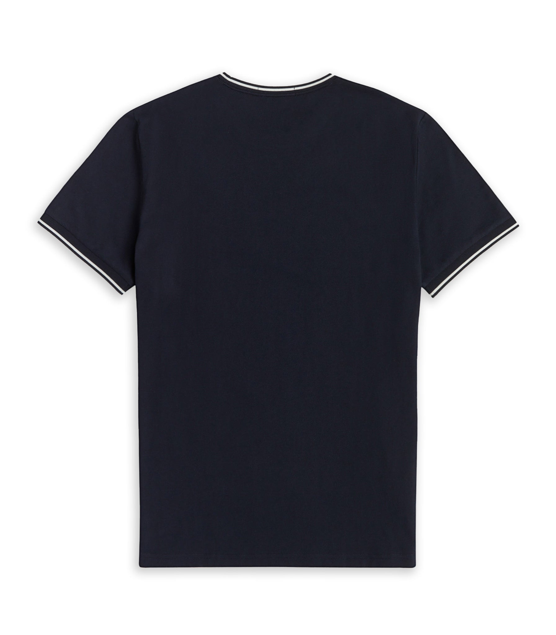 Fred Perry Blue Striped Neck T-Shirt Man