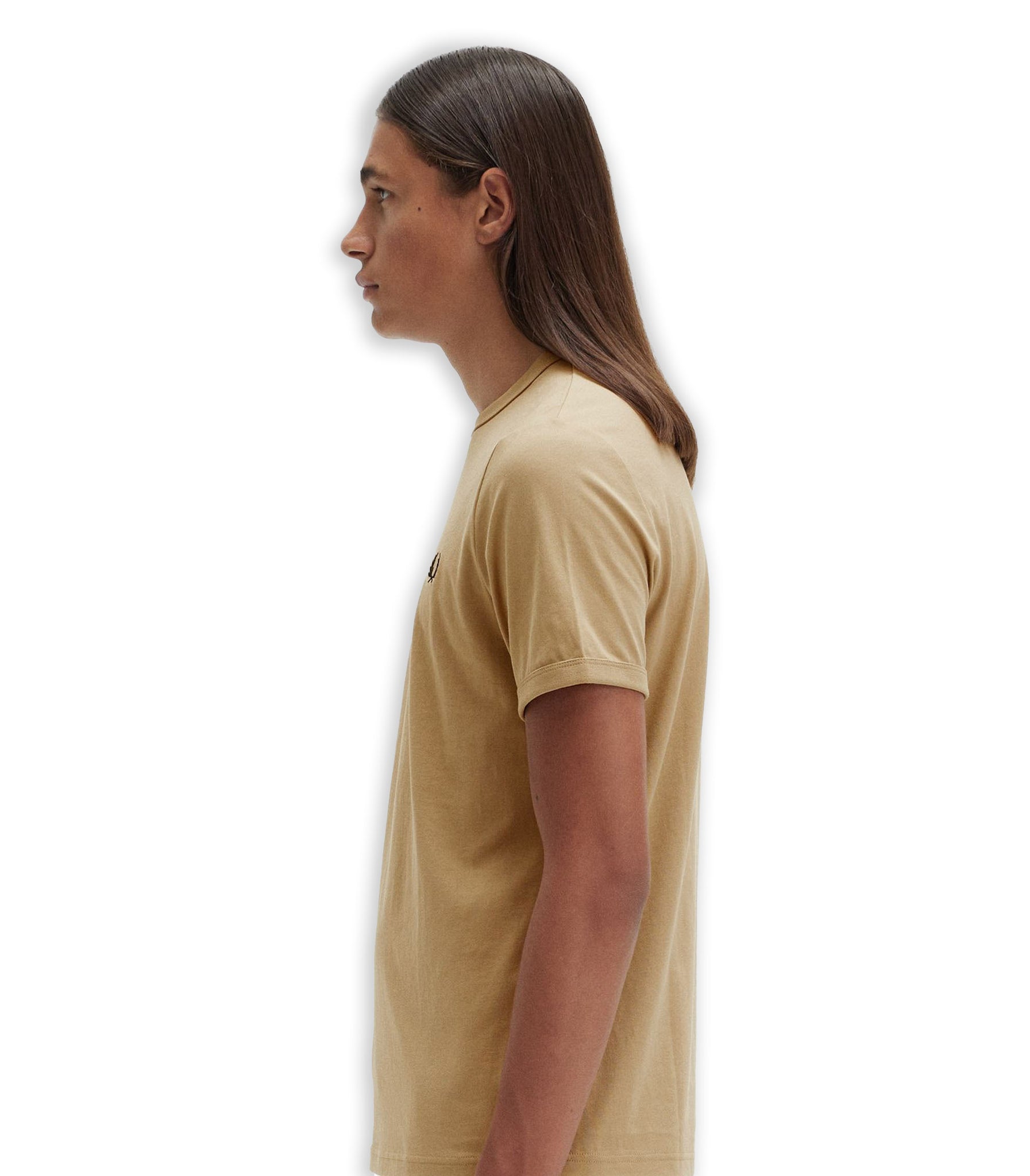 Fred Perry Ringer Tee Sand Man T-Shirt