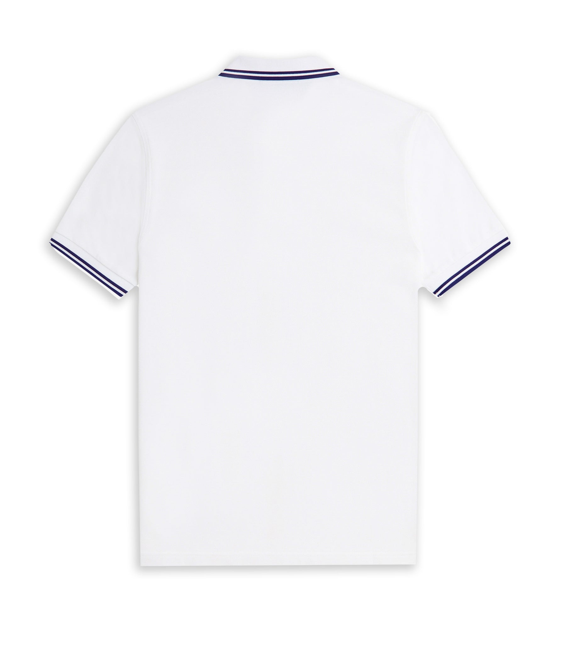 Fred Perry Polo Shirt White Blue Man