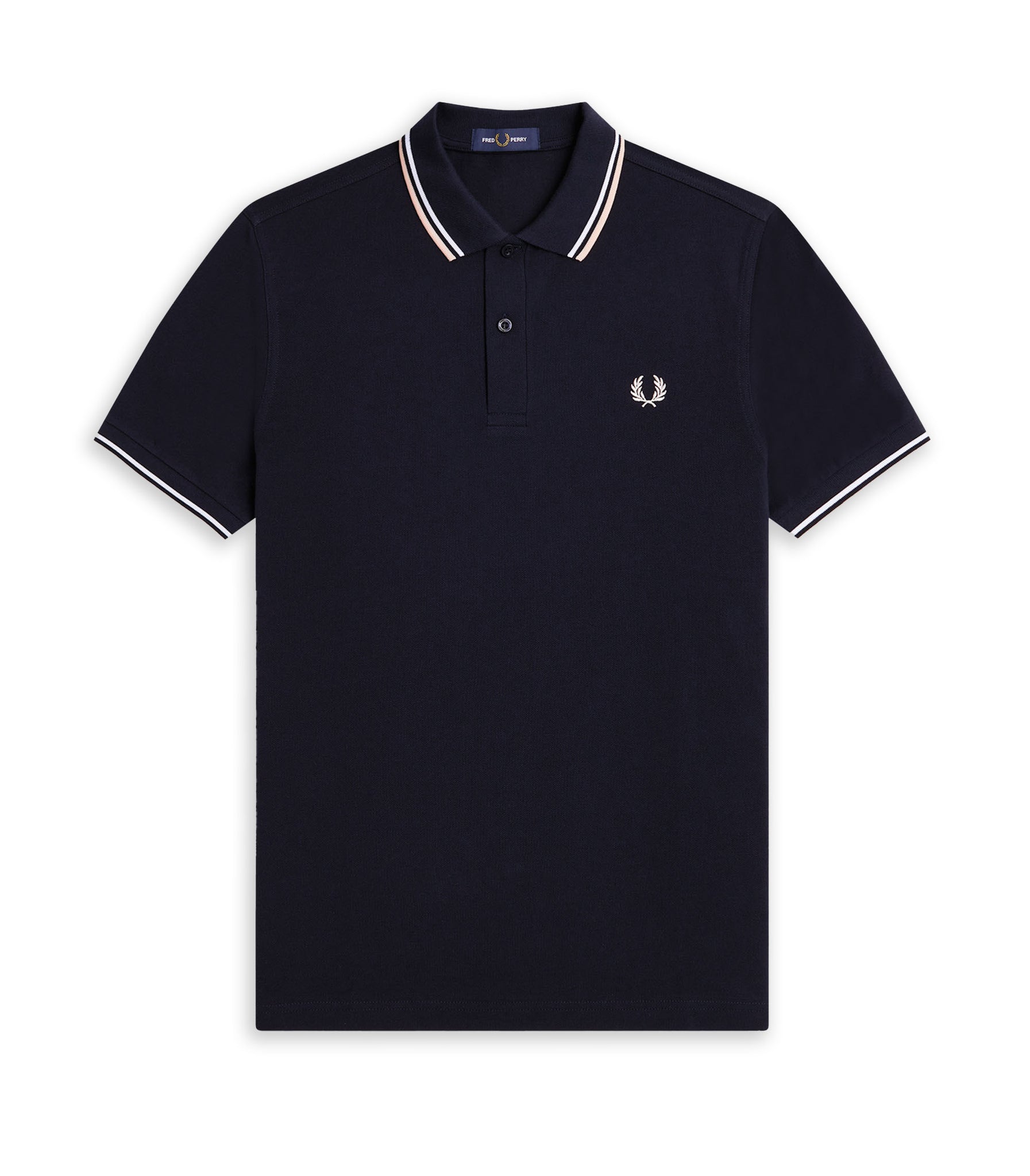 Fred Perry Polo Blue Peach Man