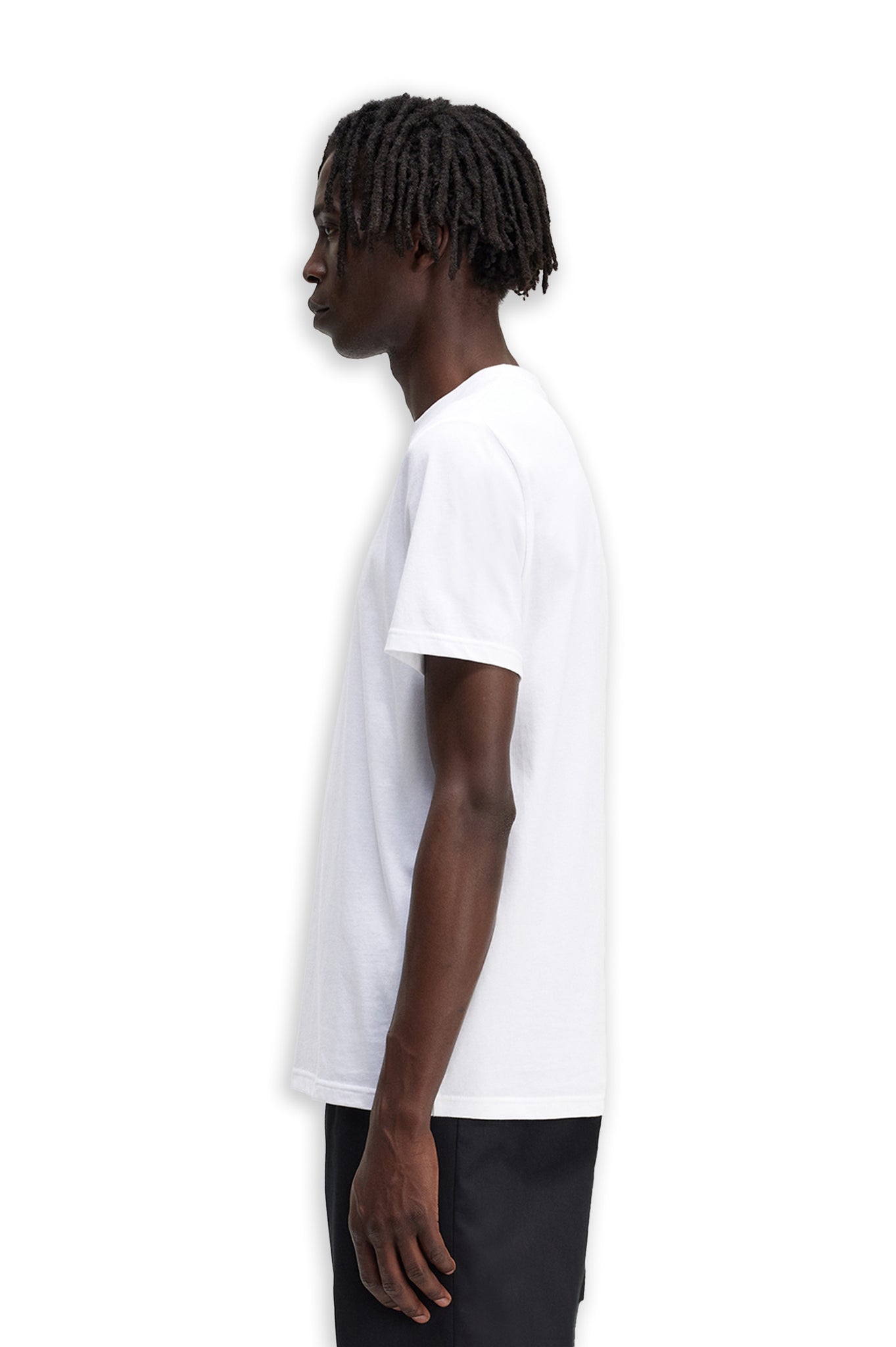 Fred Perry White Embroidery Men's T-Shirt